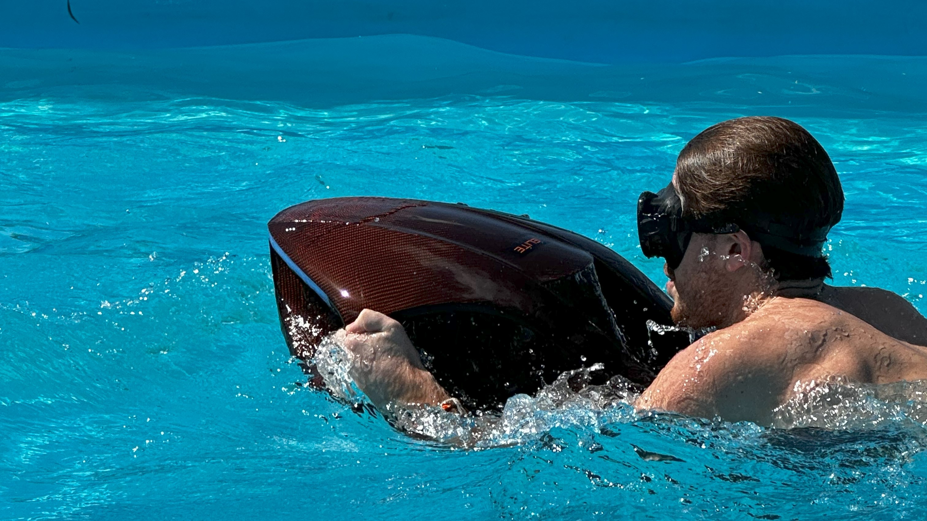 Snorkeler exploring shallow water with SeaNXT sea scooter